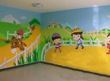 苍梧幼儿园墙体彩绘制作流程及注意事项
