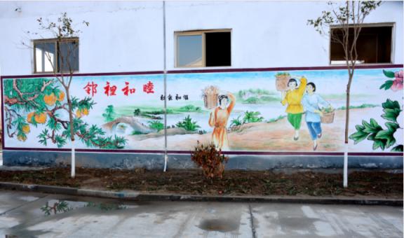 苍梧乡镇文化墙 乡风文明焕发新活力